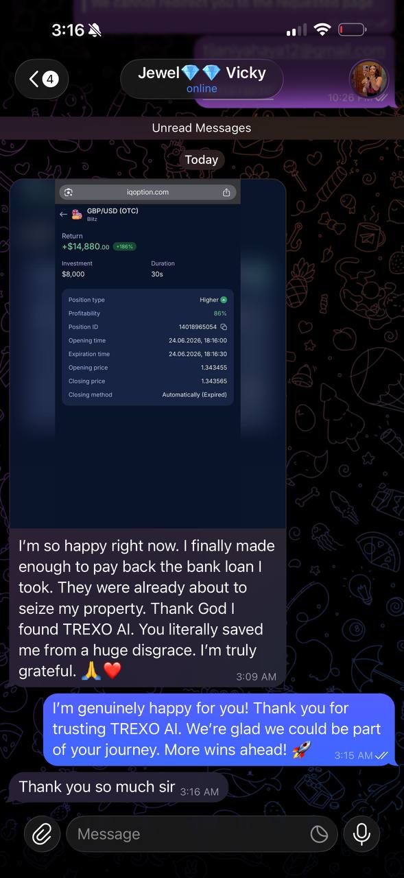Jewel Vicky's $14,880 winning trade