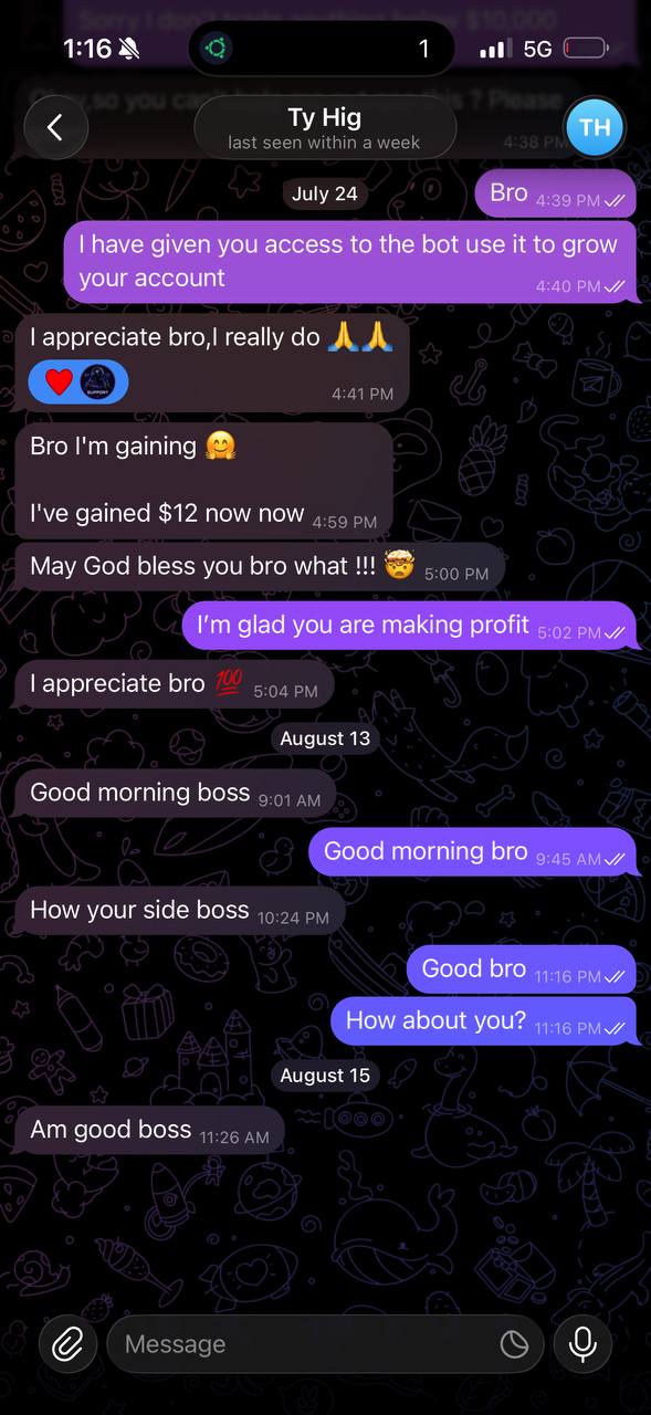 Ty Hig's gains