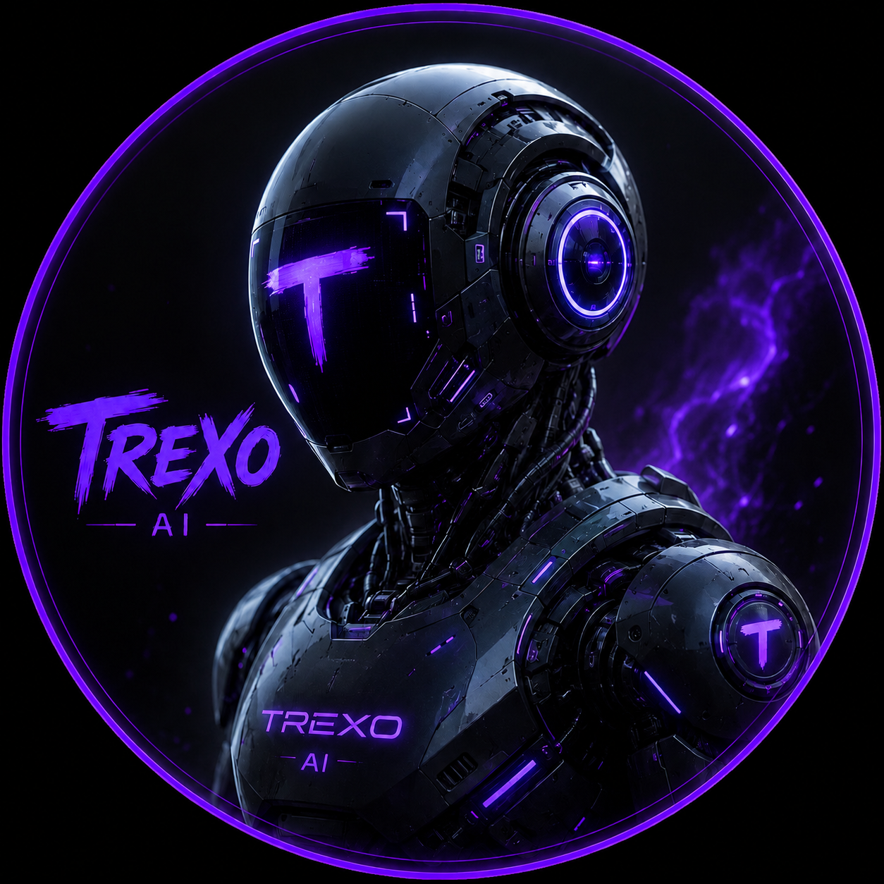 Trexo AI — futuristic AI trading assistant